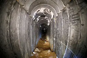Palestinian Prints: A general view shows the interiors of what the Israeli military say is a cross-border