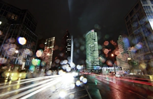 <b class=qtipBold><figcaption>GM1E69F0LHO01</figcaption></b><br>A general view shows the skyline of the the Potsdamer Platz square on a rainy night in Berlin September 14, 2010. Germany on October 3, 2010 will mark the 20th anniversary of the unification of the two German states and the re-establishment of federal states on the territory of the former GDR. REUTERS/Fabrizio Bensch (GERMANY - Tags: SOCIETY CITYSCAPE POLITICS ANNIVERSARY) GM1E69F0LHO01