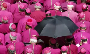 <b class=qtipBold><figcaption>GM1E7511QFL01</figcaption></b><br>Bishops attend during the mass of late Pope John Paul II at the St. Peter's Basilica at the Vatican May 1, 2011. The late Pope John Paul moved a major step closer to sainthood on Sunday at a joyous ceremony that drew more than a million people, the largest crowd in Rome since his funeral six years ago. REUTERS/Stefano Rellandini ( VATICAN - Tags: RELIGION IMAGES OF THE DAY) GM1E7511QFL01