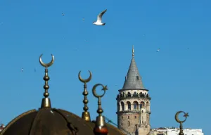 Prints of Historical Galata Tower is pictured in Istanbul, Turkey January 17, 2018. REUTERS/Murad Sezer Global Prints: Historical Galata Tower is pictured in Istanbul