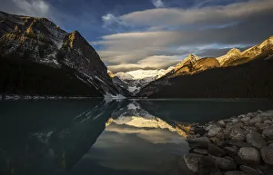 Lake Louise is pictured at Banff National Park, in the Canadian Rocky Mountains outside