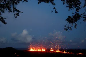 Images Dated 2018 May: Lava erupts from a fissure on the outskirts of Pahoa