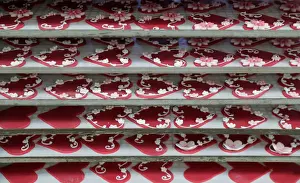 Marzipan decorations are seen at L. Heiner confectioners production facility in Vienna