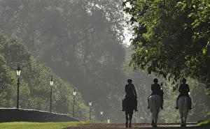 Prints of Members of the Household Cavalry are seen riding in the early morning in Hyde Park in London, Britain, May 11, 2018. REUTERS/Toby Melville Britain Prints: Members of the Household Cavalry are seen riding in the early morning in Hyde Park in