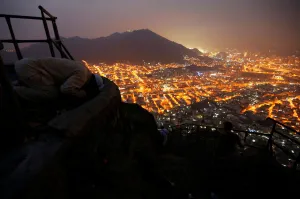 Haj Prints: A Muslim pilgrim prays at Mount Al-Noor ahead of the annual haj pilgrimage in the holy