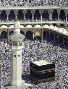 Haj Prints: Muslim pilgrims circle the Kaaba and pray at the Grand Mosque on the second day of Eid