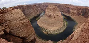 Overall view of Horse shoe canyon near Page, Arizona