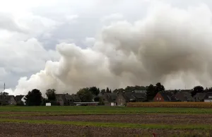 Prints of Plumes of smoke billow into the sky after a fire at a fertiliser plant in the western German town of Krefeld September 25, 2012 Germany Prints: Plumes of smoke billow into sky following fire at fertilisers factory in Krefel