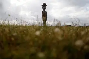 Pope Prints: A Rewue is pictured in Makehue village close to where Pope Francis will hold a mass in