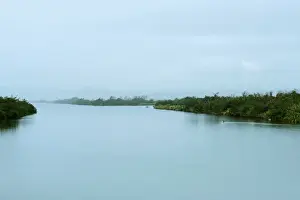 The Rio Grande de Loiza is seen as Tropical Storm Karen approaches in Loiza