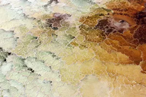 Salt formations are seen in this aerial view of the Dead Sea Salt formations are seen in this aerial view of the Dead Sea