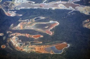 Prints of Salt pans and dams are scattered across drought effected farmland in Western Australia, November 12, 2015 Australia Prints: Salt pans and dams are scattered across drought effected farmland in Western Australia