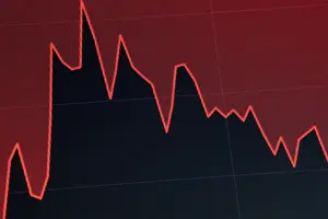 Stock Prints: A screen displays a chart that tracks the Dow Jones Industrial Average on the floor