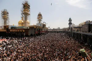 Mideast Prints: Shi ite pilgrims gather at Imam Moussa al-Kadhim shrine to mark his death anniversary in