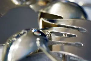 Precious Prints: Silver products are pictured in a second-hand silverware shop in Bordeaux, France