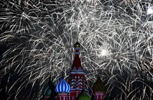 Spasskaya Tower international military music festival on Red Square in Moscow
