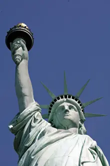 Statue of Liberty in New York harbor that will re-open to public on July 4th