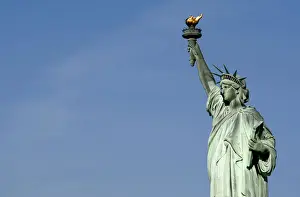 Statue of Liberty in New York harbor that will re-open to public on July 4th