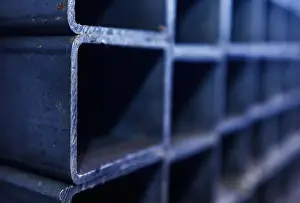 Business Prints: Steel profile pipes are pictured at the Ariel Metal steel trader warehouse in Podolsk