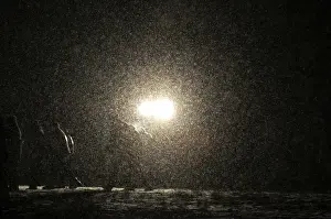 Hungary Prints: Supporters of the Hungarian far right Jobbik party march in a heavy snow fall