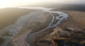 Safrica Prints: The Theewaterskloof Dam, which supplies most of Cape Towns potable water is seen