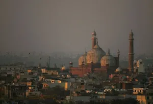 India Prints: A view of the Jama Masjid in old Delhi