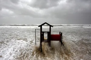 Prints of Waves break on a playground slide on the shore of the Mediterranean sea in Tel Aviv December 12, 2010 Israel Prints: Waves break on a slide on the shore of the Mediterranean in Tel Aviv
