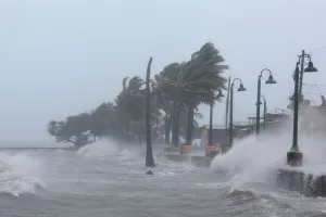 Storm Prints: Waves crash against the seawall in Fajardo as Hurricane Irma slammed across islands in