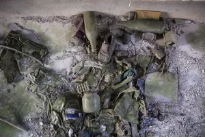 Prints of Objects lie in an empty house in the abandoned fishing village of Houtouwan on the island of Shengshan July 25, 2015 China Prints: Wider Image: Creeping Vines, Abandoned Village