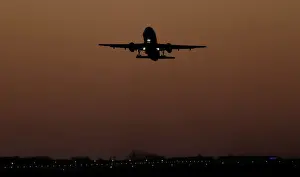Trending: A Wizz Air passenger plane takes off from London Luton Airport, Luton