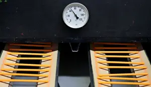 Fabercastell Prints: Wood-cased pencils are pictured in the drying oven during pencils production