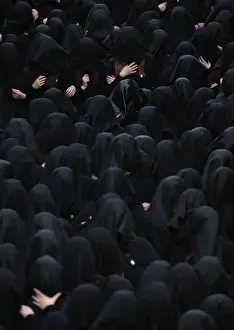 Religion Prints: Worshippers take part in the procession of the Madonna della Vergine Desolata during